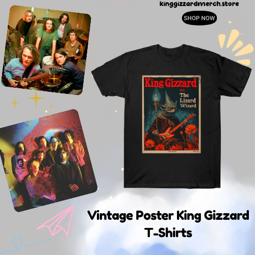 Vintage Poster DTNK3001 King Gizzard & the Lizard Wizard T-Shirts